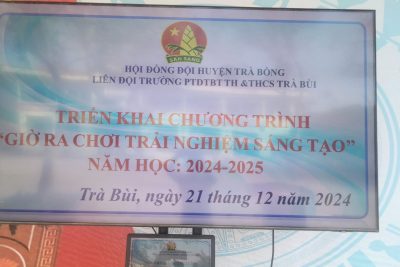 Triển khai chương trình “Giờ ra chơi trải nghiệm sáng tạo”