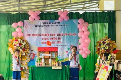Trường PTDTBT TH&THCS Trà Bùi đã tổ chức thành công Hoạt động trải nghiệm STEM – STEAM cấp Tiểu học với chủ đề “Trường em”